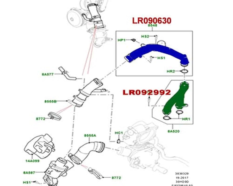 Amazon.com: GENUINE LAND ROVER THERMOSTAT TOP HOSE CROSSOVER